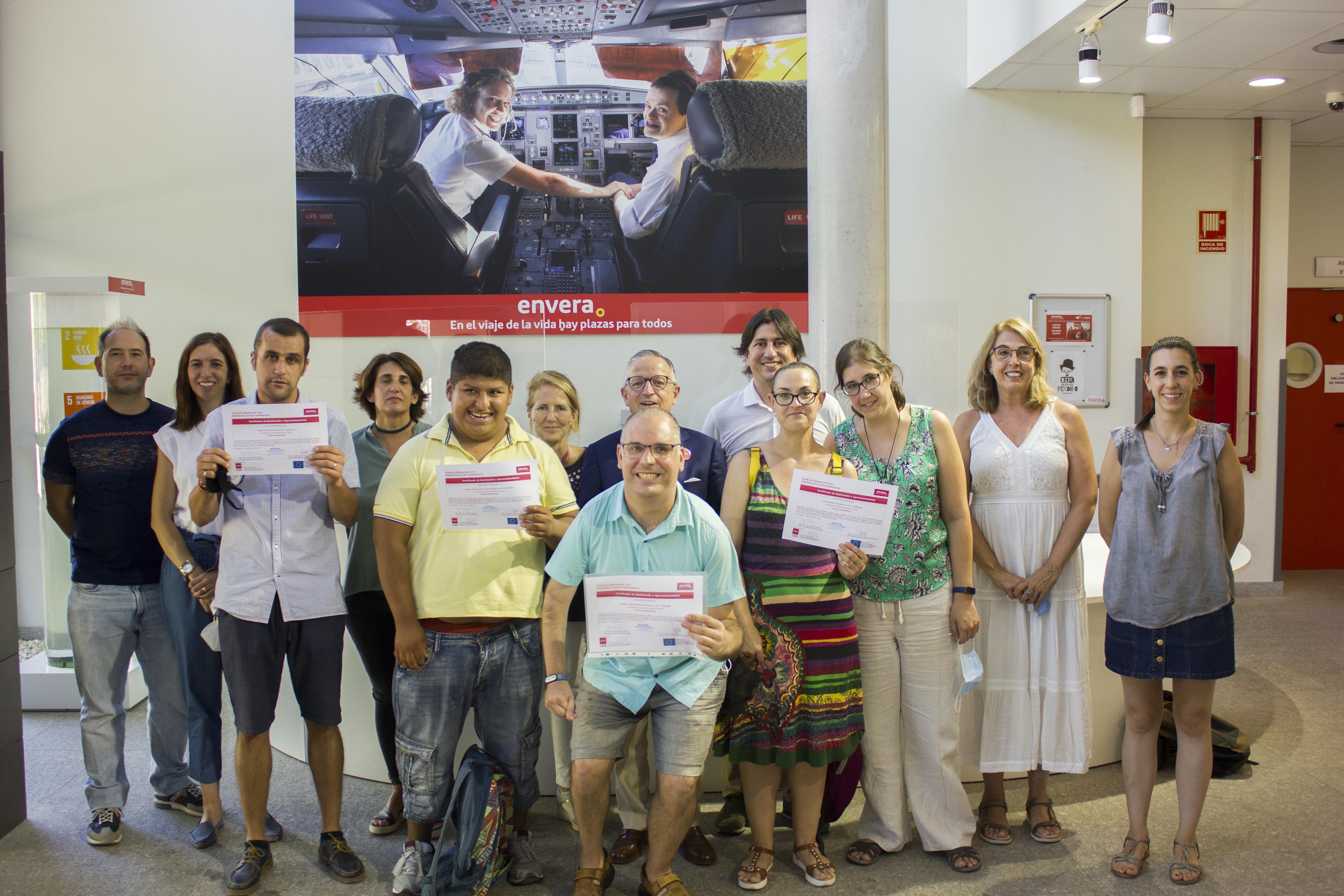 Alumnos con discapacidad finalizan la 8ª edición del Curso de Cocina de Envera “Cocina Formándote”