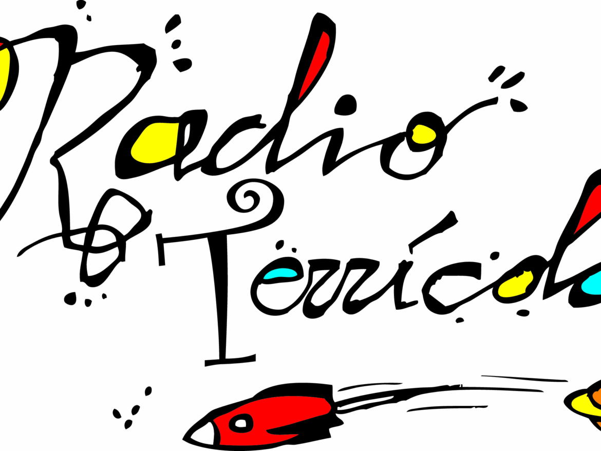 CARTEL LOGO - RADIO TERRI╠üCOLA 150x60 con fondo